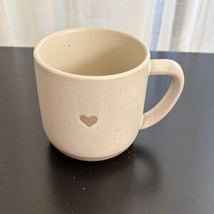 Hearth & Hand Cream Heart Mug